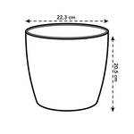 the coffee collection round 22cm espresso brown